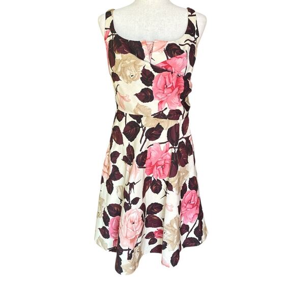 Talbots Dresses & Skirts - Talbots Rose Garden Pink Floral Sleeveless Dress 8P